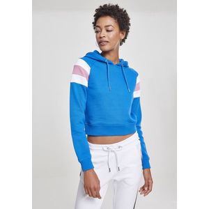 Urban Classics Ladies Sleeve Stripe Hoody brightblue/white/coolpink - M vyobraziť