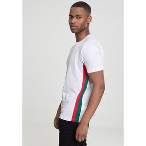 Urban Classics Raglan Side Stripe Tee white/firered/green - 4XL vyobraziť