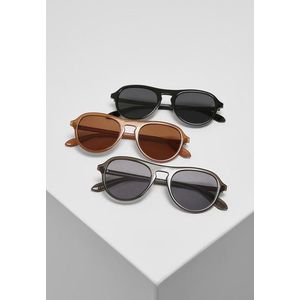 Urban Classics Sunglasses Kalimantan 3-Pack brown/grey/black - UNI vyobraziť