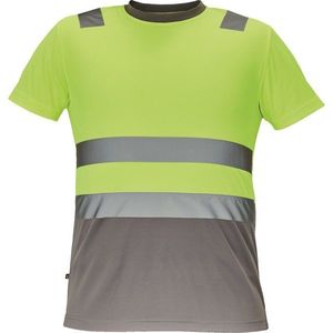 Cerva Pánske reflexné tričko MONZON - Žlutá / šedá | L vyobraziť