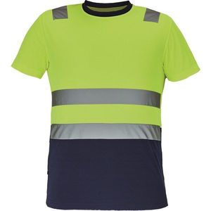 Cerva Pánske reflexné tričko MONZON - Žlutá / tmavě modrá | L vyobraziť