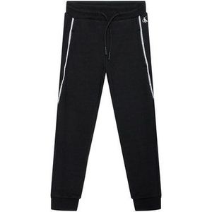 Calvin Klein Jeans Teplákové nohavice Logo Piping IB0IB00711 Čierna Regular Fit vyobraziť