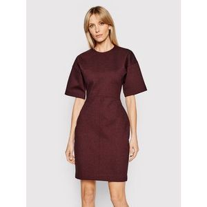 Victoria Victoria Beckham Úpletové šaty Ponti 2221JDR002477A Bordová Slim Fit vyobraziť