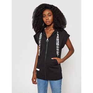 Guess Mikina Long Zip O1GA60 KA3P1 Čierna Regular Fit vyobraziť