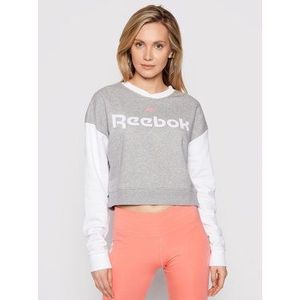 Reebok Mikina Linear Logo GN5419 Sivá Oversize vyobraziť