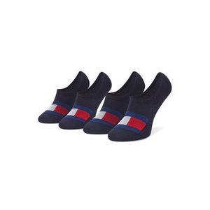Tommy Hilfiger Súprava 2 párov krátkych pánskych ponožiek 100002662 Tmavomodrá vyobraziť