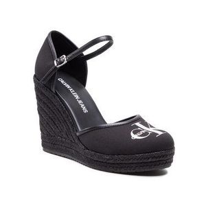 Calvin Klein Jeans Espadrilky Wedge Sandal Close Toe Co YW0YW00150 Čierna vyobraziť
