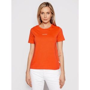 Calvin Klein Tričko Mini K20K202912 Oranžová Regular Fit vyobraziť