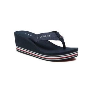 Tommy Hilfiger Žabky Stripes Wedge Beach Sandal FW0FW05655 Tmavomodrá vyobraziť