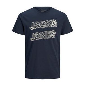 Jack&Jones Tričko Boxer 12174571 Tmavomodrá Slim Fit vyobraziť