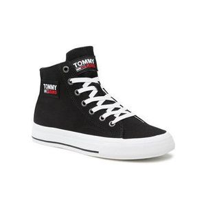 Tommy Jeans Sneakersy Midcut Vulc EN0EN01370 Čierna vyobraziť