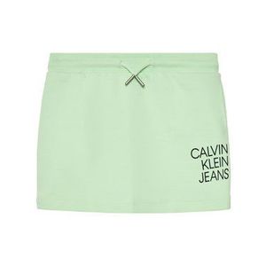 Calvin Klein Jeans Sukňa Hybrid Logo IG0IG00990 Zelená Regular Fit vyobraziť