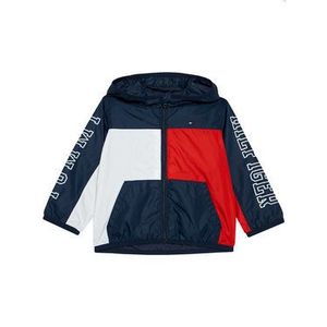 Tommy Hilfiger Prechodná bunda Colorblock KN0KN01245 Tmavomodrá Regular Fit vyobraziť