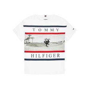 Tommy Hilfiger Tričko Photo Print KB0KB06528 M Biela Regular Fit vyobraziť
