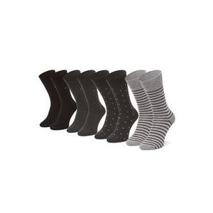 Tommy Hilfiger Súprava 4 párov vysokých pánskych ponožiek 100002214 Čierna vyobraziť