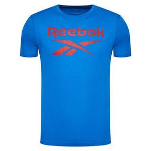 Reebok Tričko Graphic Series Reebok Stacked FP9149 Modrá Slim Fit vyobraziť