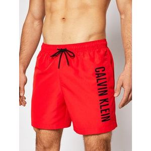 Calvin Klein Swimwear Plavecké šortky Medium Drawstring KM0KM00570 Červená Regular Fit vyobraziť