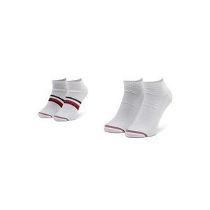 Tommy Hilfiger Súprava 2 párov členkových pánskych ponožiek 100002659 Biela vyobraziť