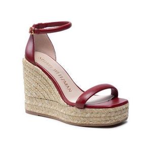 Stuart Weitzman Espadrilky Nudist Espadril Wedge S0996 Červená vyobraziť