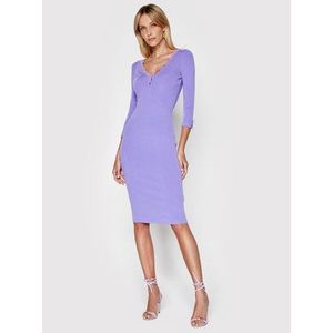 Elisabetta Franchi Úpletové šaty AM-54B-11E2-V260 Fialová Slim Fit vyobraziť