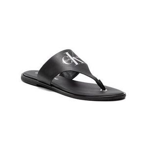 Calvin Klein Jeans Žabky Flat Sandal Toe Slide Lth YW0YW00028 Čierna vyobraziť