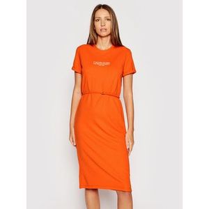 Calvin Klein Každodenné šaty Logo K20K202805 Oranžová Regular Fit vyobraziť