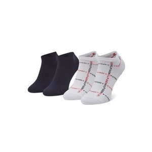 Tommy Hilfiger Súprava 2 párov členkových pánskych ponožiek 100002658 Biela vyobraziť