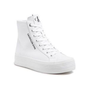 Calvin Klein Jeans Sneakersy Vulcanized Ff Highlaceup Co YW0YW00125 Biela vyobraziť