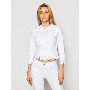 Liu Jo Džínsová bunda WA1095 T4033 Biela Slim Fit vyobraziť