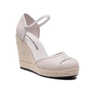 Calvin Klein Jeans Espadrilky Wedge Sandal Close Toe Co YW0YW00150 Béžová vyobraziť