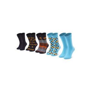 Jack&Jones Súprava 5 párov vysokých pánskych ponožiek Jaclion 12185859 r.OS Modrá vyobraziť