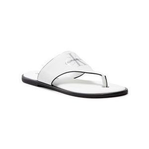 Calvin Klein Jeans Žabky Flat Sandal Toe Slide Lth YW0YW00028 Biela vyobraziť