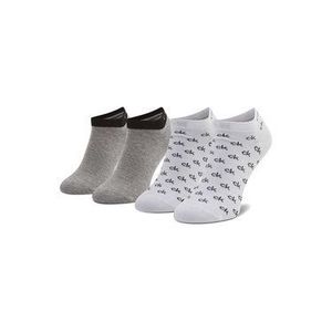 Calvin Klein Súprava 2 párov členkových pánskych ponožiek 100001762 Biela vyobraziť