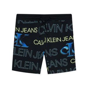 Calvin Klein Jeans Športové kraťasy Pixelated Aop IB0IB00795 Čierna Regular Fit vyobraziť
