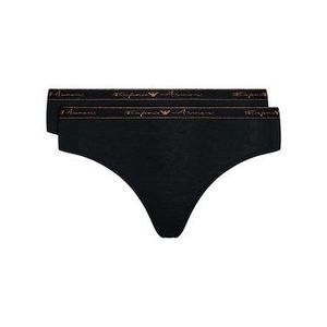 Emporio Armani Underwear Súprava 2 kusov klasických nohavičiek 163334 1P223 17020 Čierna vyobraziť