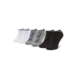 Calvin Klein Súprava 3 párov nízkych členkových ponožiek 100003017 Sivá vyobraziť
