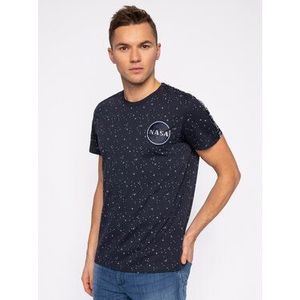 Alpha Industries Tričko Nasa Tape T 196506 Tmavomodrá Regular Fit vyobraziť