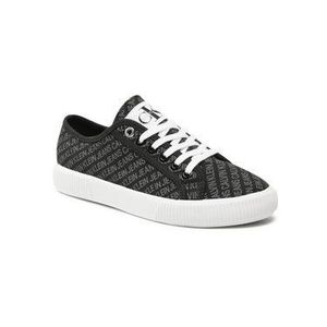 Calvin Klein Jeans Tenisky Vulcanized Sneaker Laceup Aop Co YW0YW00155 Čierna vyobraziť