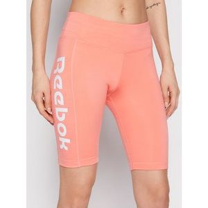 Reebok Športové kraťasy Te Linear Logo GP1300 Ružová Slim Fit vyobraziť