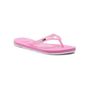 Tommy Jeans Žabky Rubber Thong Beach Sandal EN0EN01302 Ružová vyobraziť