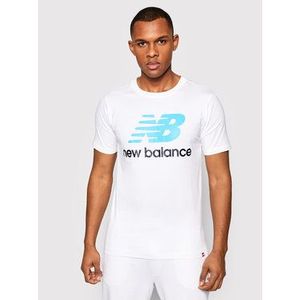 New Balance Tričko Essentials Stacked Logo Tee MT01575 Biela Athletic Fit vyobraziť