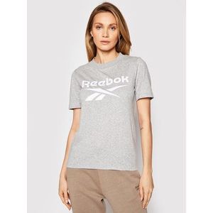 Reebok Tričko Identity Logo GQ9462 Sivá Classic Fit vyobraziť