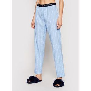Tommy Hilfiger Pyžamové nohavice Woven Print UW0UW02604 Modrá vyobraziť