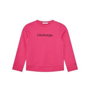 Calvin Klein Jeans Mikina Institutional Logo IU0IU00162 Ružová Regular Fit vyobraziť