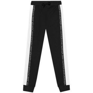 Calvin Klein Jeans Teplákové nohavice Colour Block IB0IB00866 Čierna Regular Fit vyobraziť
