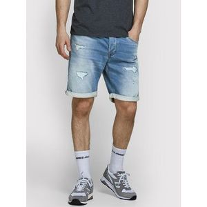 Jack&Jones Džínsové šortky Rick 12166272 Modrá Regular Fit vyobraziť