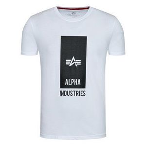Alpha Industries Tričko Logo 126547 Biela Regular Fit vyobraziť