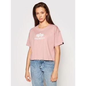 Alpha Industries Tričko Basic T Cos 116050 Ružová Oversize vyobraziť