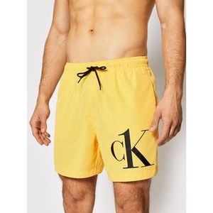 Calvin Klein Swimwear Plavecké šortky Drawstring KM0KM00590 Žltá Regular Fit vyobraziť