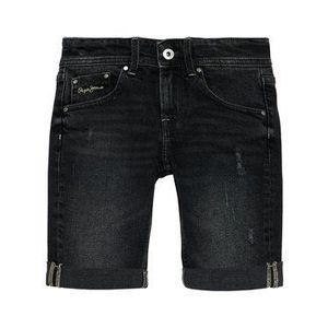 Pepe Jeans Džínsové šortky Becket PB800135 Čierna Slim Fit vyobraziť